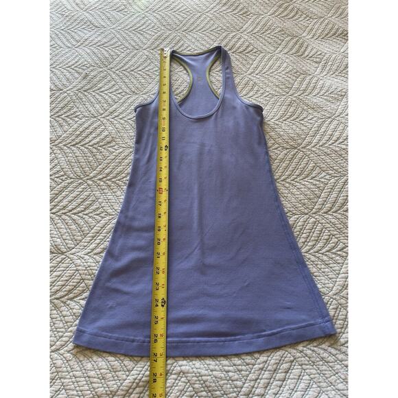 Lululemon Cool RacerBack Tight Periwinkle U Neck Tank Top Size 4/6 Activewear - Picture 6 of 9